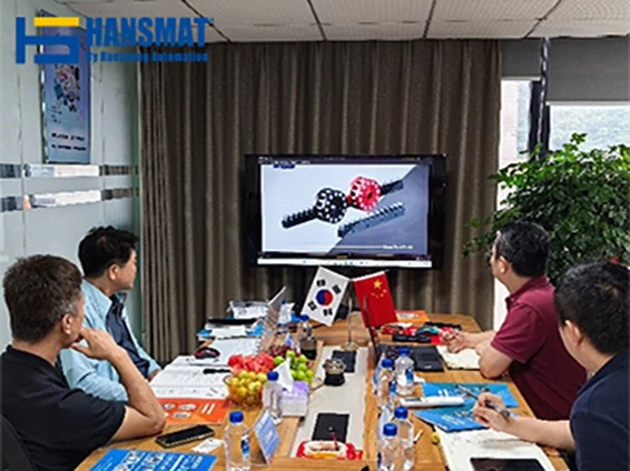 Communicating with customers in the conference room Communicating with customers in the conference room